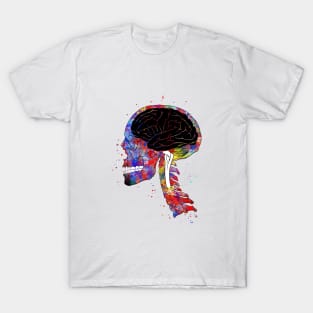 Skull and brain T-Shirt